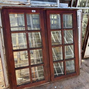 Double wooden door